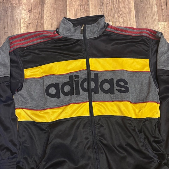 Vintage 90s Adidas equipment color block jacket - Picture 2 of 4